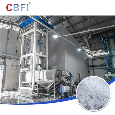 دستگاه یخ لوله یکپارچه CBFI در فرآیند اختلاط پر کردن اعمال می شود