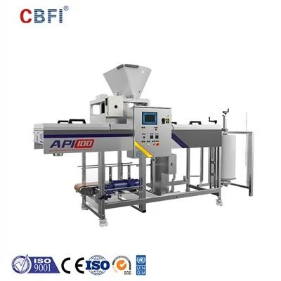 دستگاه بسته بندی ذرات یخ اتوماتیک CBFI API100: استانداردی جدید برای راه حل های بسته بندی کیسه های یخ با ظرفیت بالا